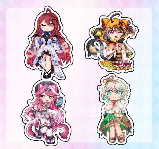 Hololive Justice Acrylic Keychains